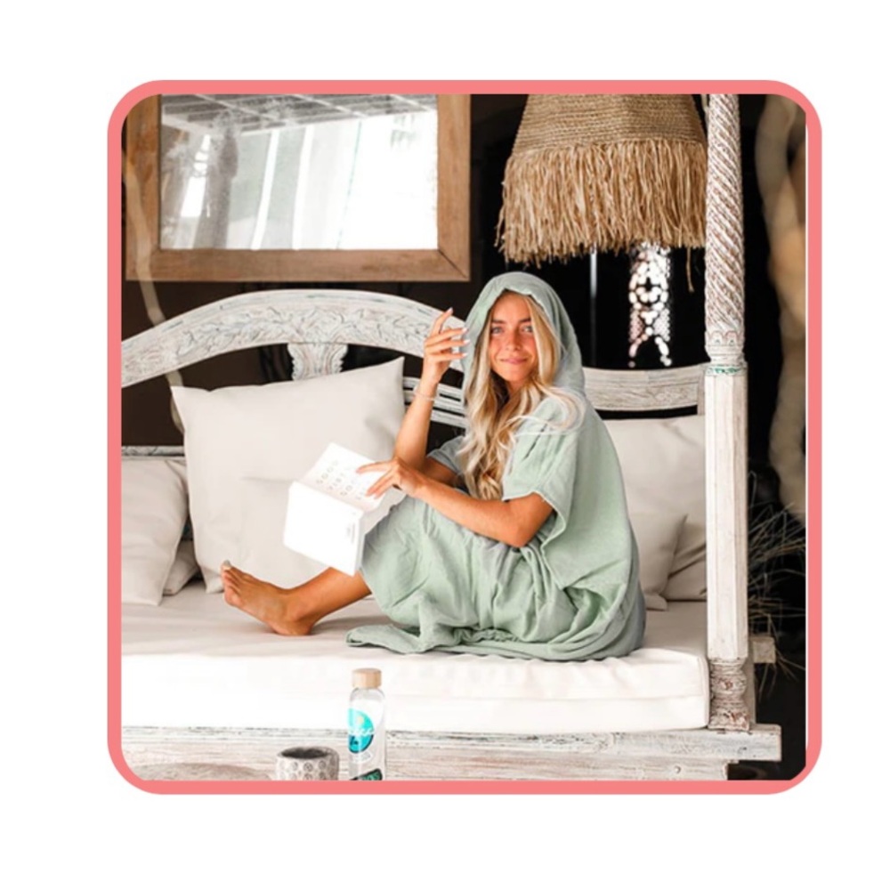 NWT Sand Cloud Beach Coverup Poncho Organic Turkish Cotton sells for $80 online